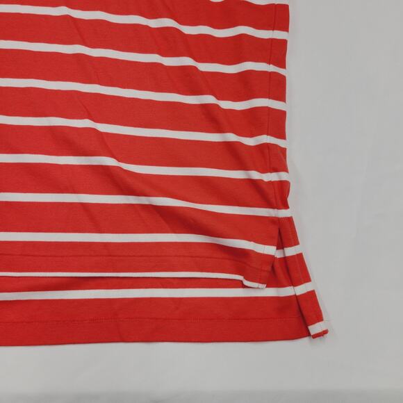 Polo by Ralph Lauren Polo Classic Preppy Sleeve Red White Stripes Cotton Mens L - Picture 6 of 14